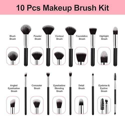 Makeup Brushes Set Gifts for Women, Christmas Stocking Stuffers for Women Teen Girls Wife Sister 13 Pcs Premium Kit with Foundation Concealer Blush Sponge Professional Beauty Blenders Accessories thumbnail 2