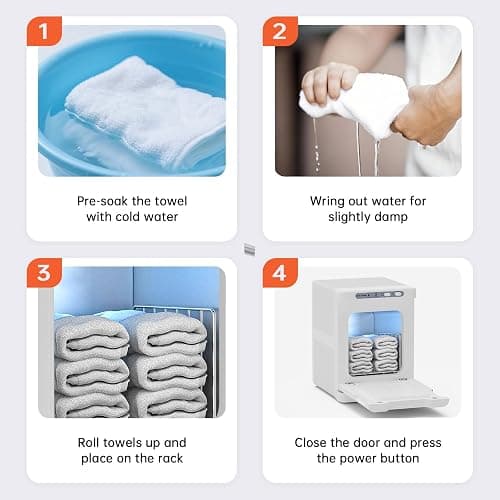 SFANSPA Hot Towel Warmer for Spa,2-in-1 Thermostatic Towel Heater,5L Mini Towel Warmer with Quick and All-Round Heating for Facial SPA,Beauty Salon,Esthetician and Bathroom thumbnail 7