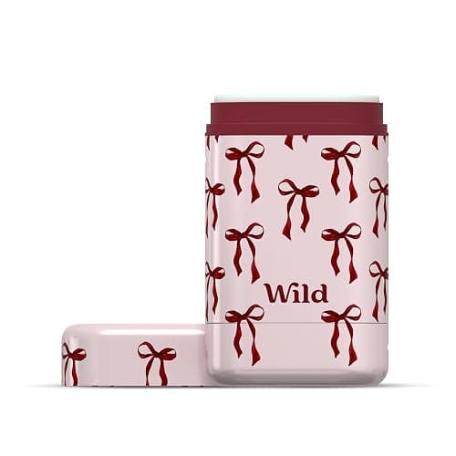 Wild Refillable Deodorant Starter Kit - Limited Edition Festive Christmas Bow Case with Cozy Nights and Vanilla Butterscotch Scented Refills - Aluminum Free - Vegan thumbnail 2