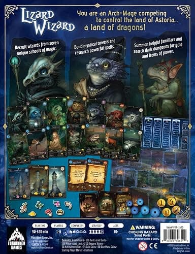 Lizard Wizard Strategy Board Game by Forbidden Games, Ages 10+, 2-6 Players thumbnail 9
