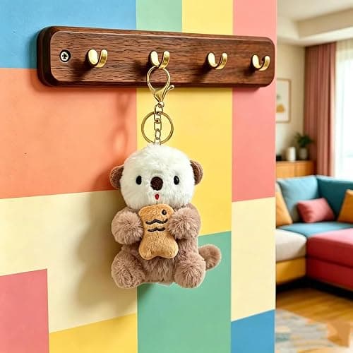 Plush Keychain Bag Charm, Stuffed Animal Keychain for Handbags Backpacks | Bag Charm Chain Purse Charms Keychain for Handbags Bags thumbnail 5