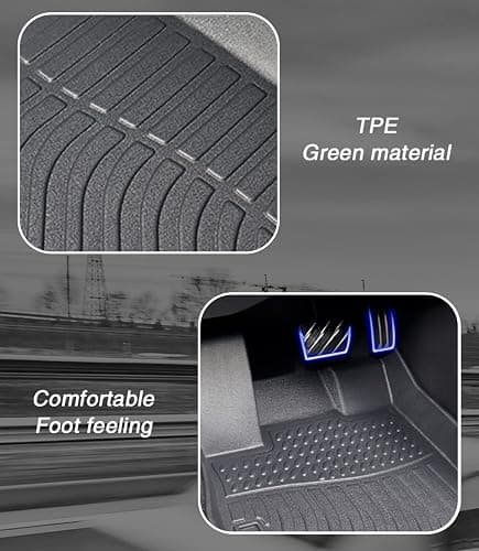 Landrol Car Floor Mats Replacement for Honda Civic Sedan & Sedan Si 2012-2015 (Not for Coupe) Heavy Duty Liner Custom Fit All Weather Protection Carpets Coverage Waterproof Durable Odorless thumbnail 9