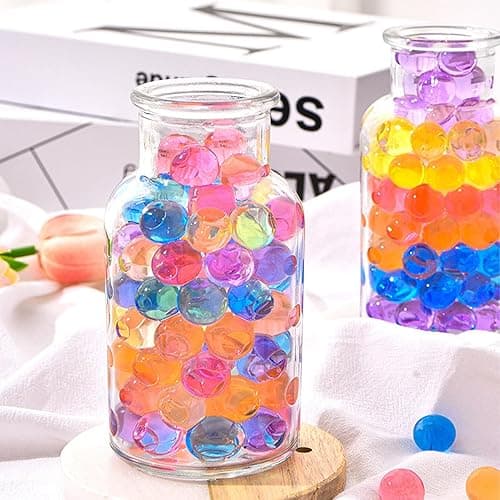 20000 Pièces Water Beads Colorful,Biodegradable Balls,Gel Soil Mud Bead,Vase Filler,Decorative Water Balls,Filled Decoration Home Accessories,and Craft for Stress Relief,Decoration (100g Pack) - Colourful thumbnail 2