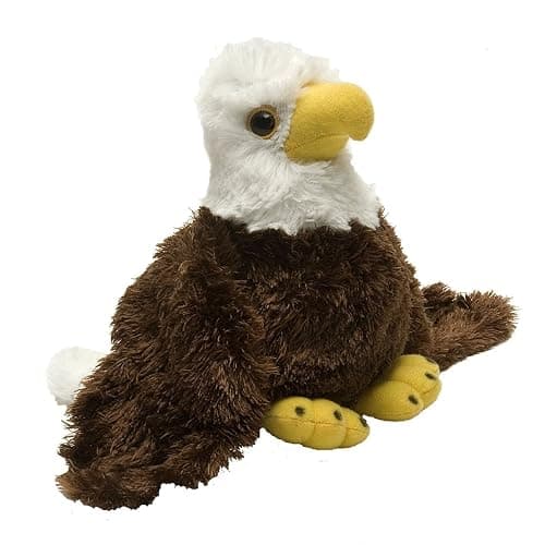 Wild Republic Bald Eagle Plush, Stuffed Animal, Plush Toy, Gifts for Kids, Hug’Ems 7" - Image 1