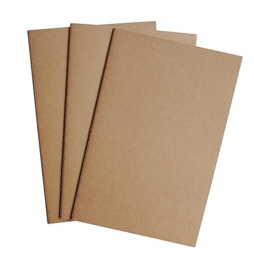 Wanderings Assorted Blank/Lined/Dotted Regular Size Travelers Notebook Inserts | 4.25" x 8.25"/11cm x 21cm | 100gsm Paper /180 pages | Travelers Notebook Refills for Journals, Diaries, Planners - Image 1
