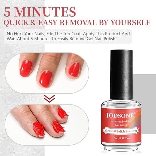JODSONE 15ML Gel Nail Polish Remover No Need Soaking or Wrapping Gel Remover for Nails 3-5 Minutes Easy And Quick thumbnail 3