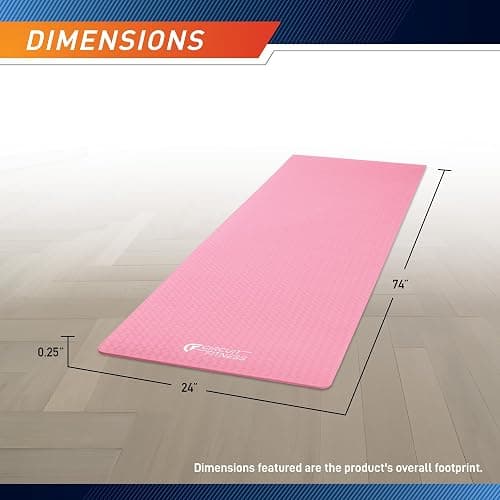 Circuit Fitness by Marcy Non-Slip Multi-Purpose Exercise Yoga Mats with Carrying Strap Multi-Thickness, Multi-Color Options thumbnail 2