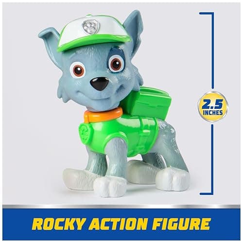 Paw Patrol, Rocky’s Recycle Truck, Toy Vehicle with Collectible Action Figure, Sustainably Minded Kids Toys for Boys & Girls Ages 3 and Up thumbnail 2