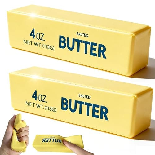 Slow Rising Squishy，Taba Squishy, Stress Balls，Party Favor Gift (Butter stick-2pcs)-0519 (Yellow-2pcs) thumbnail 2