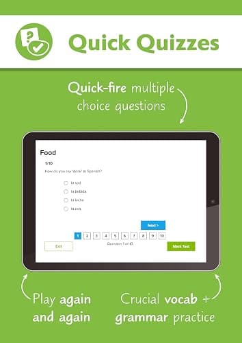 New GCSE Spanish AQA Complete Revision & Practice with CGP RevisionHub (for exams from 2026): Includes Audio & Online Tests (CGP AQA GCSE Spanish) thumbnail 7