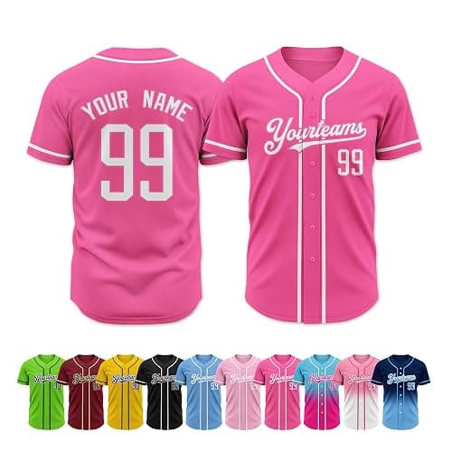 Custom Baseball Jerseys Personalized Name Number Team Shirts Customized Softball Uniforms with Logo for Men Women Youth - Image 1