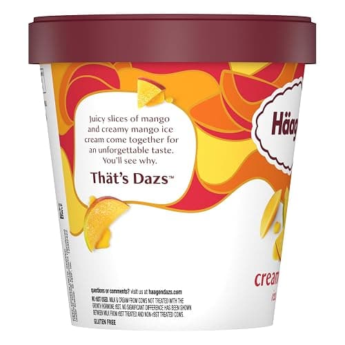 Haagen-Dazs Ice Cream, Mango, 14 oz (Frozen) thumbnail 7