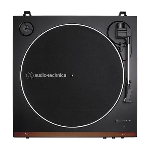 Audio-Technica At-LP60X-BW Fully Automatic Belt-Drive Stereo Turntable, Hi-Fi, 2 Speed, Dust Cover, Anti-Resonance, Die-Cast Aluminum Platter Brown thumbnail 2