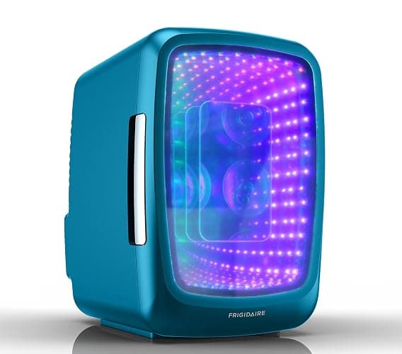 Frigidaire EFMIS179 Gaming Light Up Mini Beverage Refrigerator, Blue - Image 1