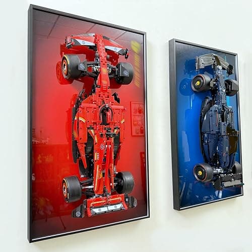 WETCEAOM Display Wallboard Compatible with Lego Technic Ferrari SF-24 42207 Display Frame, Gift Ideas Compatible with Lego Car Wall Mount Display Frame Lover, 19.7X 31.5in (Model not Included!) thumbnail 3
