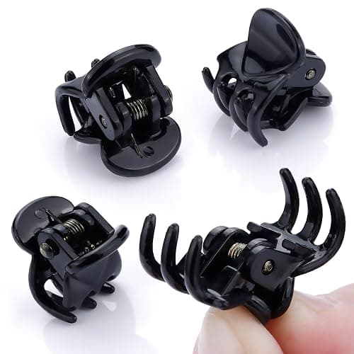 JANYUN 48Pcs Mini Hair Claw Clips, Clamp Clip Accessories for Girls Women | Black Brown Small Hair Clips, for Girls Women, Non-Slip Tiny Plastic Strong Grip Multifunction, Accessories Hairstyle Gifts thumbnail 7