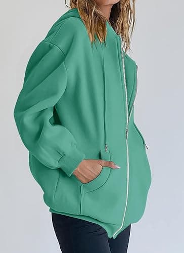 PRETTYGARDEN Women's 2026 Spring Zip Up Y2K Hoodies Casual Long Sleeve Sweatshirts Fall Winter Track Jackets with Pockets thumbnail 7
