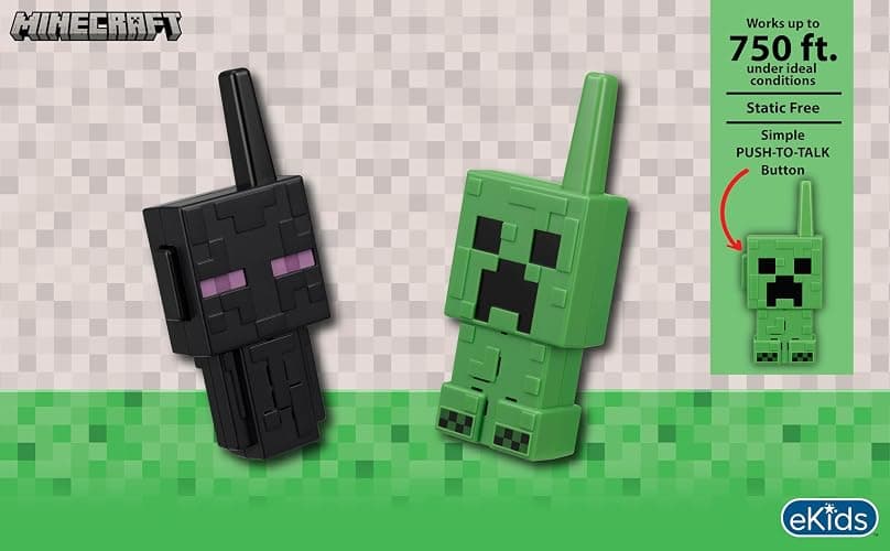 eKids Minecraft Walkie Talkies for Kids, Static Free and Extended Range, Indoor and Outdoor Toys for Fans of Minecraft Toys thumbnail 2