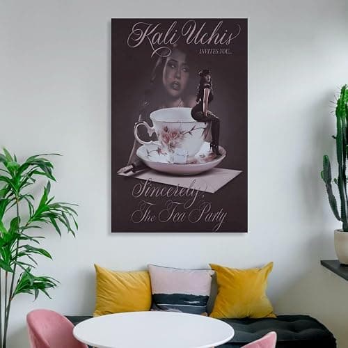 KBBYT Kali Uchis Sincerely Music Album Poster Canvas Wall Art Print For Room Aesthetic And Decor Poster For Bedroom Living Room Bathroom Kitchen Office Decor 12x18inch(30x45cm) Unframe-style thumbnail 6