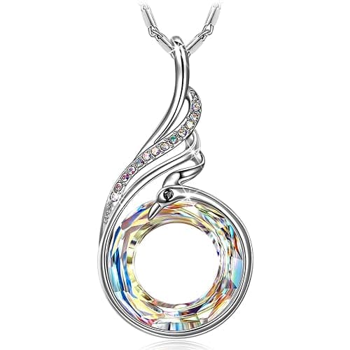 Kate Lynn "Rise From the Ashes Phoenix Necklace Made with Crystals from Austria, 18"+2" Necklace, Packaged with Jewelry Box, Birthday Gift for Women, Symbol of Luck and Renewal - Image 1