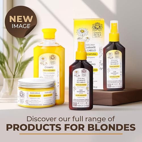 Intea Hair Mask for Blonde, Dyed or Rinsed Hair - 8.3 oz - Restores Damaged Highlights - Paraben and Ammonia Free - With Chamomile Extract thumbnail 7