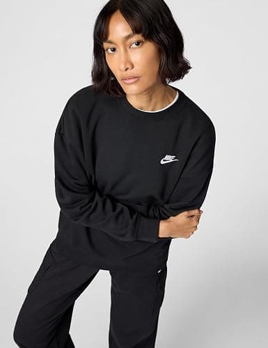 Nike Women's Sportswear Club Fleece Loose Crew-Neck Sweatshirt thumbnail 5