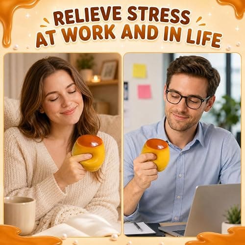 Crunchy Pudding Squishy Stress Ball Food Toy Bead Filled Caramel Squeeze Moldable Slushy Asmr Realistic Taba Handmade Non Rebound Sticky Silicone Dessert Adults Party Favor Cute Soft thumbnail 5