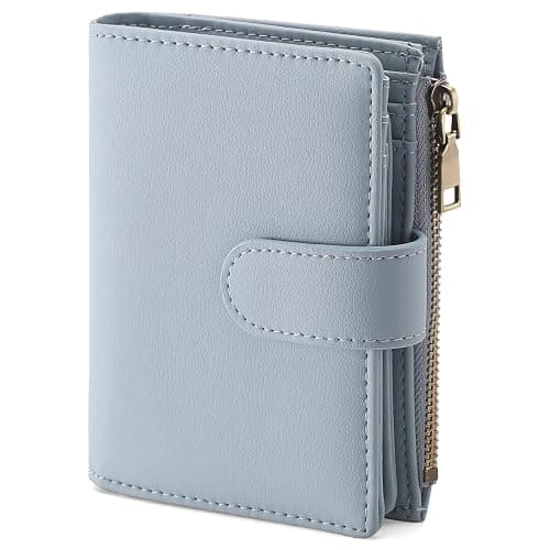 GAEKEAO Womens Wallet Small Leather RFID Blocking Bifold Zipper Pocket Wallet Card Case Purse with ID Window - Image 1