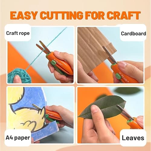 Safety Scissors for Kids, 3Pcs Retractable Toddler Scissors for Preschool | Retractable Kids Scissors for Small Hand, Ages 3-5 2-4 1-3 Cutting Tool for Toddler Crafts and Preschool Activities thumbnail 4