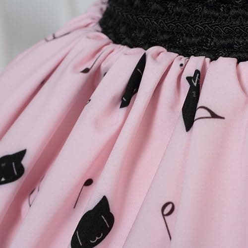 Hugme Pink Polyester Lace Piano Keybord Printed Lolita Skirt thumbnail 5