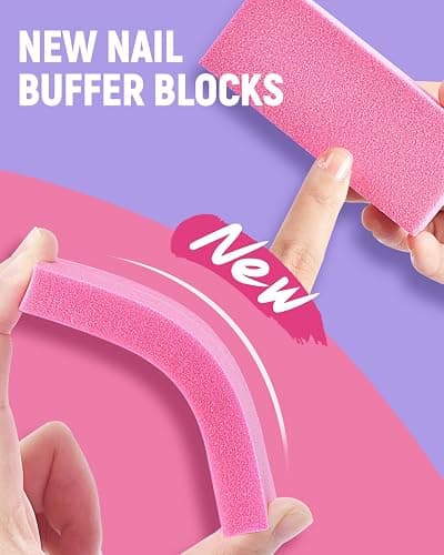MORGLES Cuticle Remover Kit, 100/180 Nail File and Nail Buffer Blocks, 1 Pcs Rose Cuticle Oil and Professional Pedicure Manicure Tools, Nipper Cutter for Fingernails and Toenails thumbnail 3