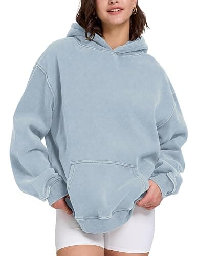 Hatant Oversized Hoodie Sweatshirts for Women Couples Heavyweight Hoodies Pullover Vintage Acid Wash Sweaters Pullover 2026 thumbnail 3
