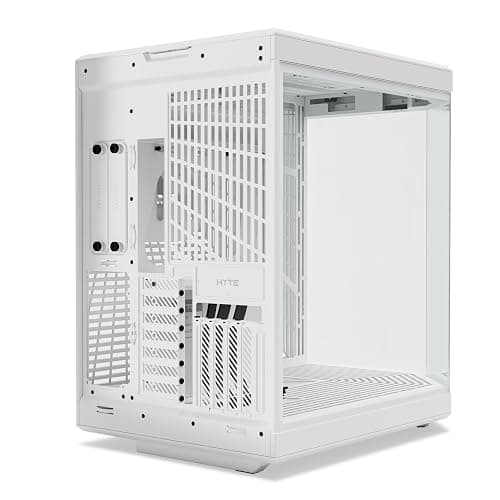Hyte Y70 Upgraded Modern Aesthetic Dual Chamber Panoramic Tempered Glass Mid-Tower ATX Computer Gaming Case with PCIE 4.0 Riser Cable Included, Snow White (CS-HYTE-Y70-WW) thumbnail 4