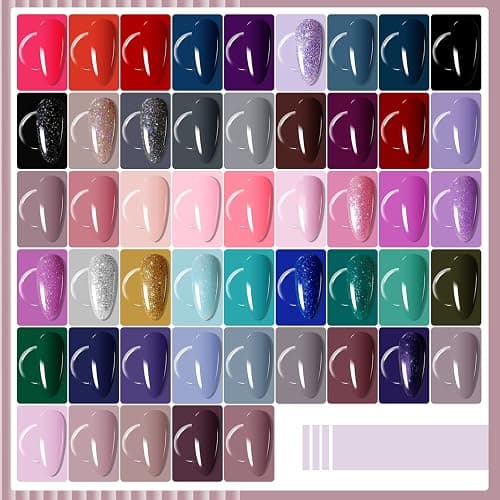 JODSONE Gel Nail Polish Starter Set 100 Pieces Multi-color Gel Nail Polish Nail Salon Home Use In Shine thumbnail 4