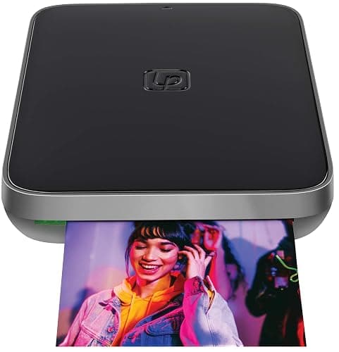 Lifeprint 3x4.5 Portable Photo and Video Printer for iOS and Android devices. Make Your Photos Come to Life w/Augmented Reality - Black - Image 1