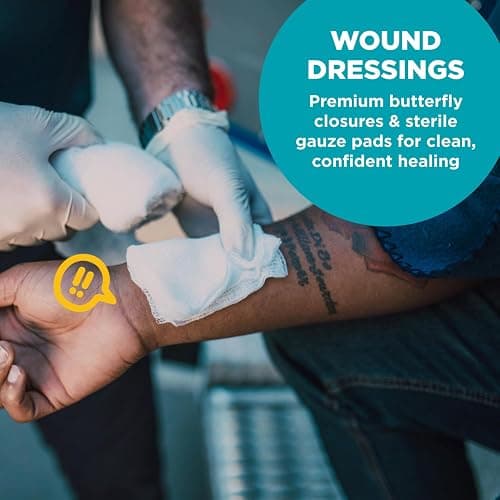 Be Smart Get Prepared 110 pc First Aid Kit: Clean, Treat, Protect Minor Cuts, Home, Office, Car, School, Business, Travel, Emergency, Outdoor, Camping & Sports, FSA/HSA (Packaging may vary) thumbnail 6