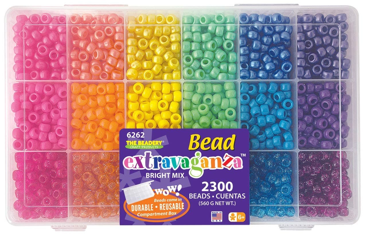 The Beadery B6262 Caixa de contas de pônei Sparkles – aproximadamente 2300 contas, Multi - Image 1
