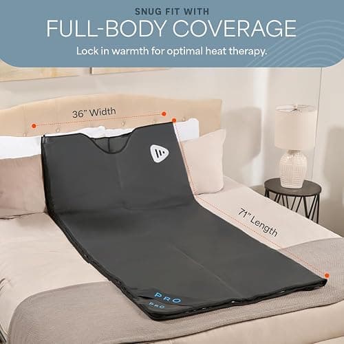 LifePro RejuvaWrap Infrared Sauna Blanket — Portable Sauna Bag with 9 Temp Levels Low EMF Far Infrared Heating — At Home Full Body Rejuvenation & Relaxation thumbnail 2