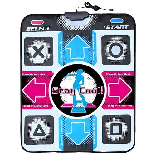 OSTENT USB Non-Slip Dancing Step Dance Mat Pad Blanket for PC Laptop Computer Video Game - Image 1