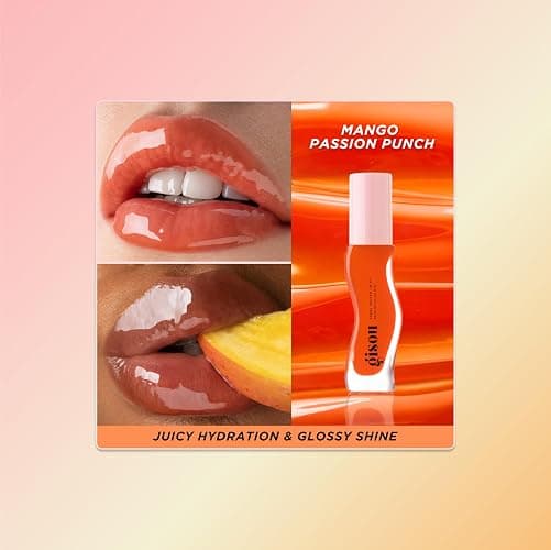 Gisou Honey Infused Lip Oil – Hydrating & Glossy Lip Oil with Mirsalehi Honey & Jojoba Seed Oil, Non-Sticky Shine, Mango Passion Punch, 0.27 Fl Oz thumbnail 3