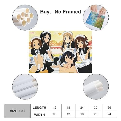 Anime K-on Poster Decorative Painting Canvas Wall Art Living Room Posters Gifts Bedroom Painting 12x18inch(30x45cm) thumbnail 2