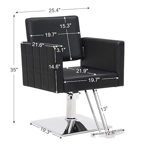 BarberPub Salon Chair for Hair Stylist Hydraulic Barber Styling Chair, Beauty Spa Equipment 8821BK thumbnail 4