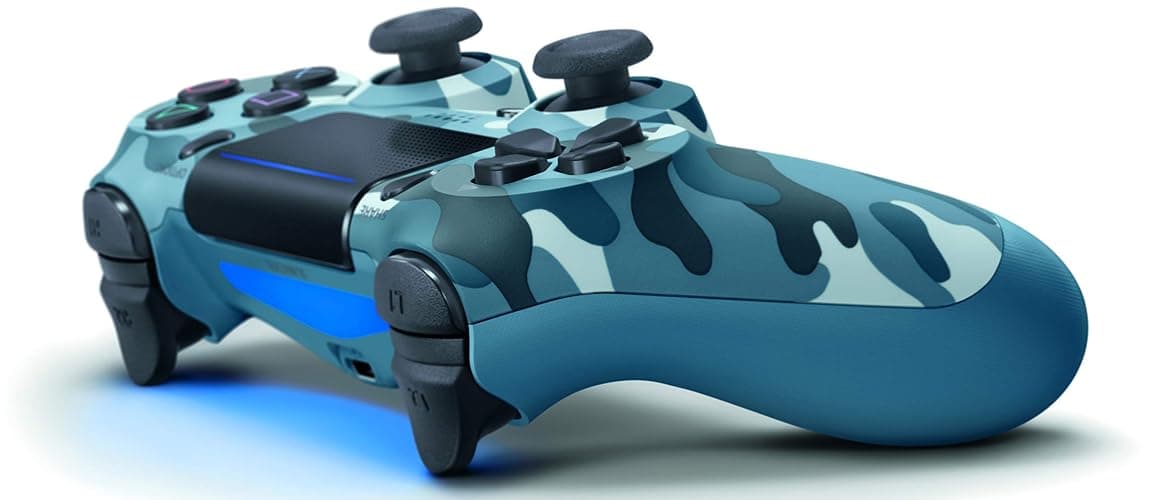 DualShock 4 Wireless Controller for PlayStation 4 - Blue Camouflage (Renewed) thumbnail 2