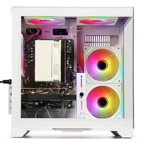 LXZ Gaming Desktop PC, Ryzen 5 5500,GeForce RTX 3050 6GB 16GB DDR4 RAM | 512GB NVMe SSD, DP HDMI DVI,Prebuilt Tower Computer for Gaming, Home and Office thumbnail 3