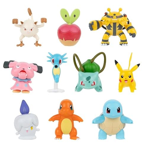 Pokémon Battle Figure 10 Pack – Nine 2-inch Battle Figures and One 4.5-inch Battle Figure - Image 1