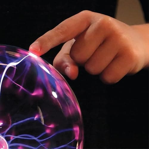 Discovery™ Plasma Globe Lamp, Touch & Sound Sensitive Lightning, Interactive Electric Plasma Ball for Hands-On STEM Learning, Plug-in Bedroom & Desktop Decorative lamp thumbnail 9