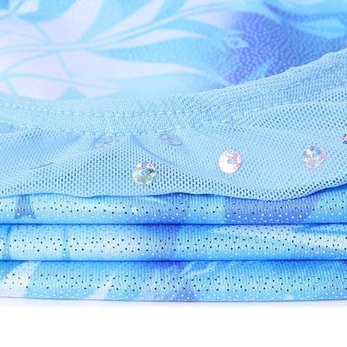 TFJH E Kids 3/4 Sleeve Girls' One Piece Sparkly Gymnastics Leotard Practice Outfits thumbnail 4
