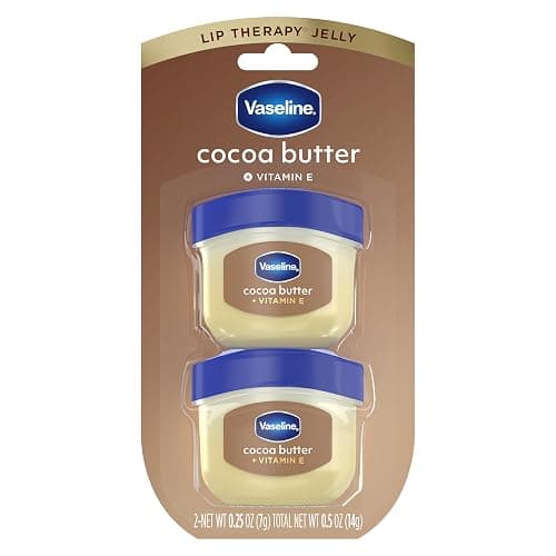 Vaseline Lip Therapy Lip Balm Mini 2 Pack Cocoa Butter For Dry Cracked Skin 0.25 oz - Image 1