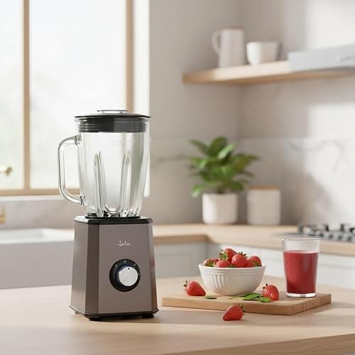 JATA JEBT1500 - Batidora de vaso de 1,5 litros. 2 velocidades + turbo. Cuerpo de acero inoxidable. Cuchilla dentada de acero inoxidable. Apta para picar hielo. Pies antideslizantes. 1500 W thumbnail 5
