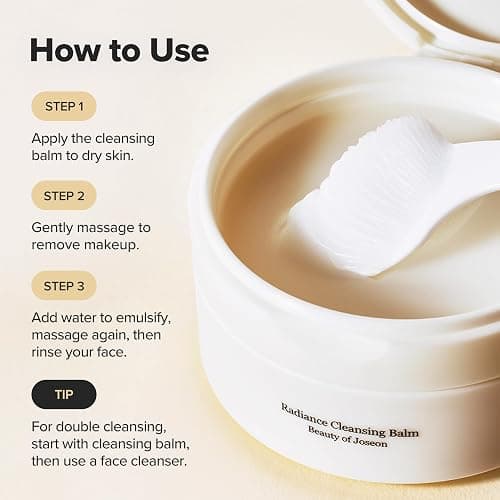 Beauty of Joseon Radiance Cleansing Balm Makeup, Sunscreen, Pore Cleanser for Sensitive Acne Skin. Korean Skincare for Men and Women 100ml, 3.38 fl.oz thumbnail 7